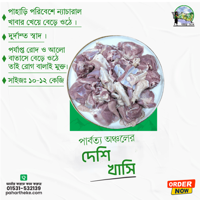 পাহাড়ি দেশি খাসি | Hill Goat Special | - Pahar Theke